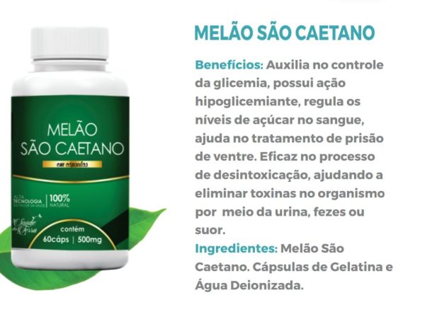 Kit 6 Melão São Caetano 60 Cápsulas 500mg 100% Natural